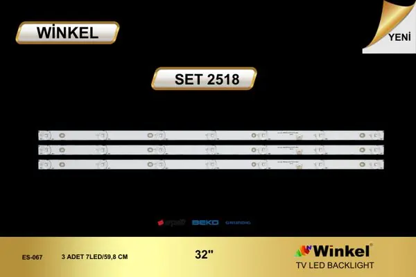 Arçelik 32 inç TV LED bar takımı Winkel SET 2518