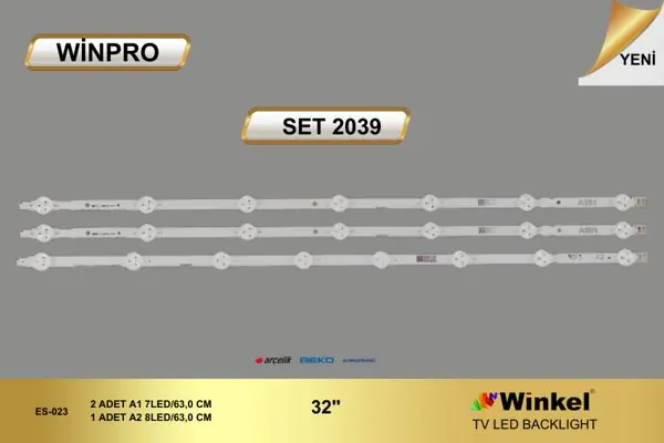 Arçelik 32 inç TV LED bar takımı Winpro SET 2039
