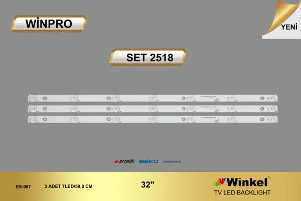Arçelik 32 inç TV LED bar takımı Winpro SET 2518