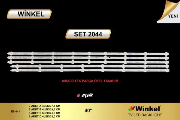 Arçelik 40 inç TV LED bar takımı Winkel SET 2044