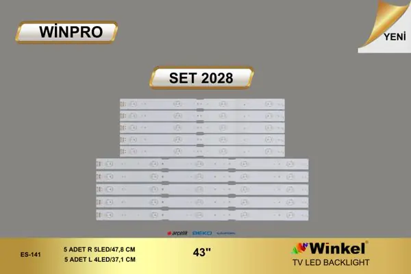 Arçelik 43 inç TV LED bar takımı Winpro SET 2028
