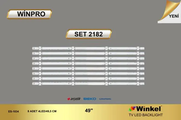 Arçelik 49 inç TV LED bar takımı Winpro SET 2182