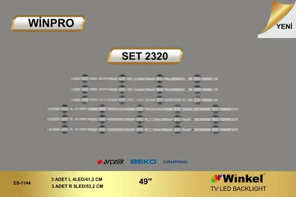 Arçelik 49 inç TV LED bar takımı Winpro SET 2320