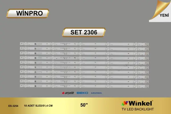 Arçelik 50 inç TV LED bar takımı Winpro SET 2306