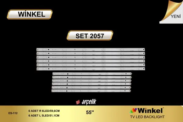 Arçelik 55 inç TV LED bar takımı Winkel SET 2057