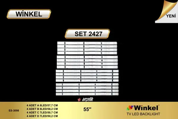 Arçelik 55 inç TV LED bar takımı Winkel SET 2427