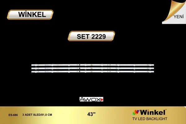 Awox 43 inç TV LED bar takımı Winkel SET 2229