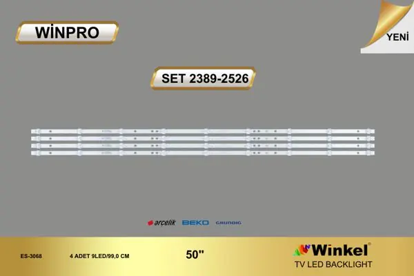Awox 50 inç TV LED bar takımı Winpro SET 2389