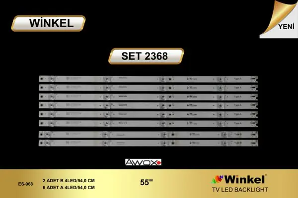 Awox 55 inç TV LED bar takımı Winkel SET 2368