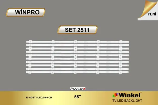 Awox 58 inç TV LED bar takımı Winpro SET 2511