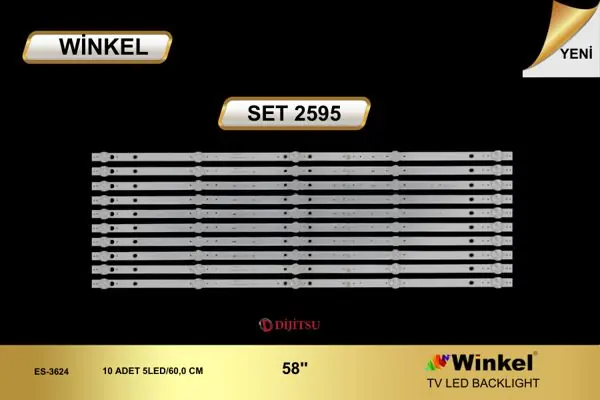 Dijitsu 58 inç TV LED bar takımı Winkel SET 2595