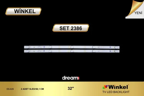 Dreamstar 32 inç TV LED bar takımı Winkel SET 2386