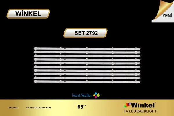 JVC 65 inç TV LED bar takımı Winkel SET 2792