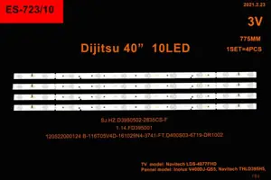 Dijitsu 40 inç LED bar takımı Winkel SET 2394