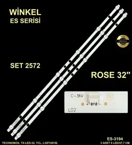 Rose 32 inç LED bar takımı Winkel SET 2572