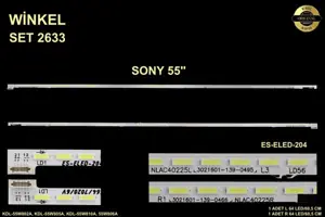 Sony 55 inç LED bar takımı Winkel SET 2633