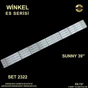 Sunny 39 inç LED bar takımı Winkel SET 2322