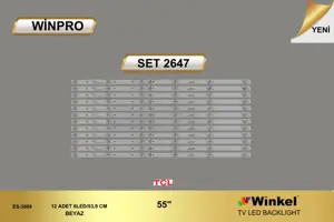 TCL 55 inç LED bar takımı Winpro SET 2647