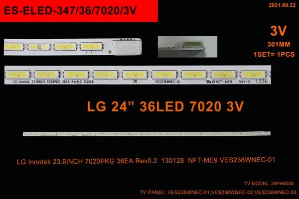 LG 24 inç TV LED bar takımı Winkel MLD 977