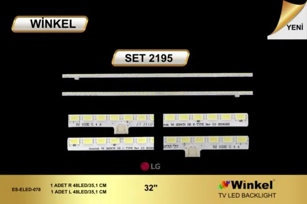 LG 32 inç TV LED bar takımı Winkel SET 2195
