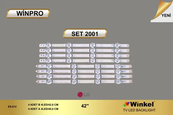 LG 42 inç TV LED bar takımı Winpro SET 2001
