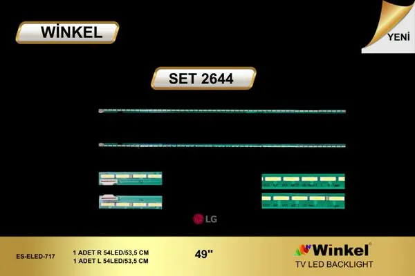 LG 49 inç TV LED bar takımı Winkel SET 2644