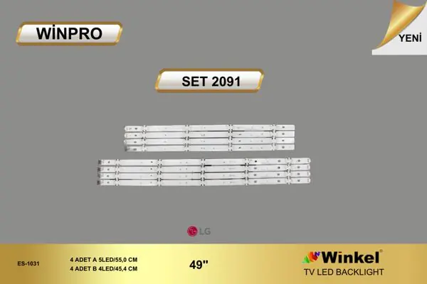 LG 49 inç TV LED bar takımı Winpro SET 2091
