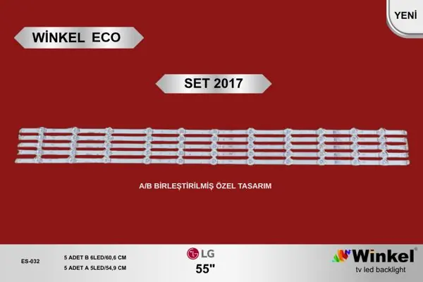 LG 55 inç TV LED bar takımı Winkel Eco SET 2017