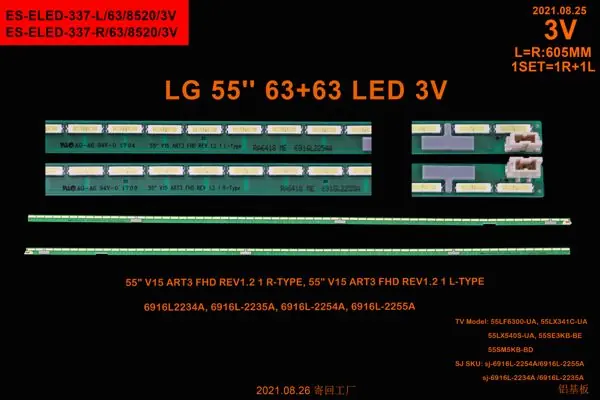 LG 55 inç TV LED bar takımı Winkel SET 2419