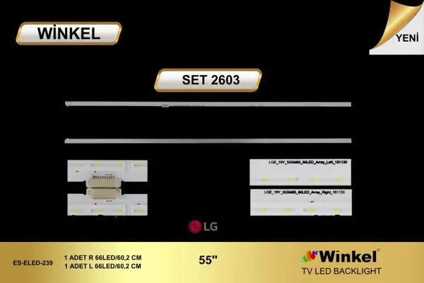 LG 55 inç TV LED bar takımı Winkel SET 2603