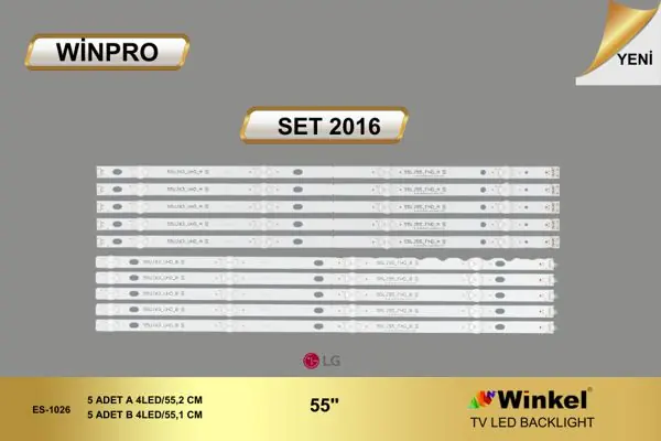 LG 55 inç TV LED bar takımı Winpro SET 2016