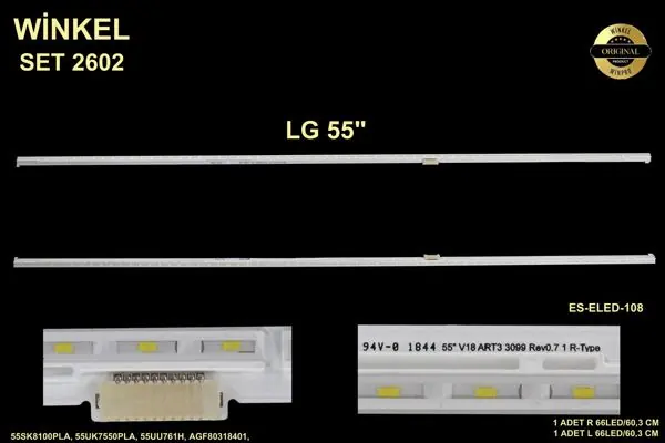LG inç TV LED bar takımı Winkel SET 2602
