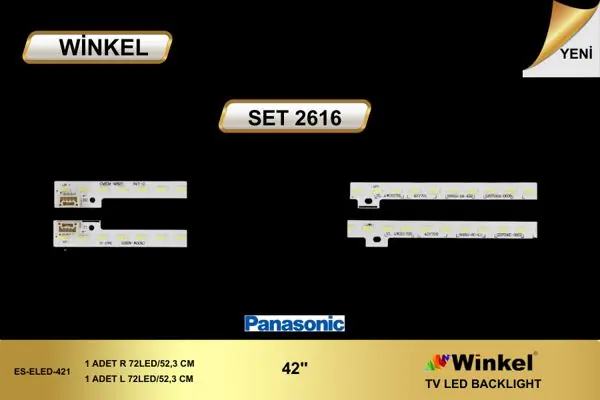 Panasonic 42 inç TV LED bar takımı Winkel SET 2616