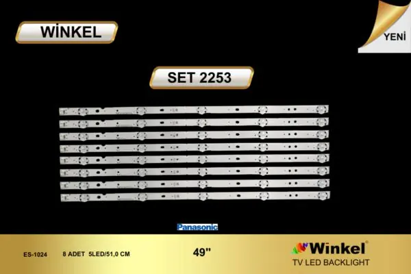 Panasonic 49 inç TV LED bar takımı Winkel SET 2253