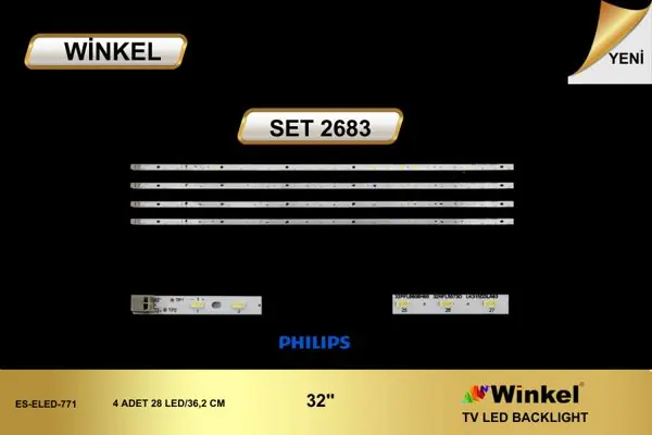 Philips 32 inç TV LED bar takımı Winkel SET 2683