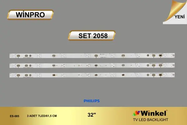 Philips 32 inç TV LED bar takımı Winpro SET 2058