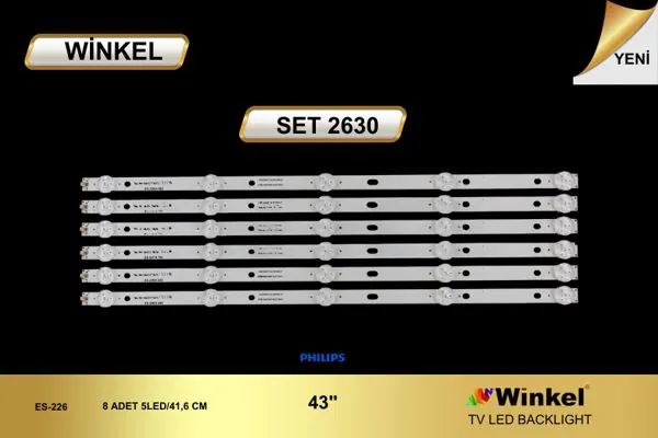 Philips 43 inç TV LED bar takımı Winkel SET 2630