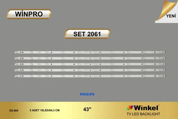Philips 43 inç TV LED bar takımı Winpro SET 2061