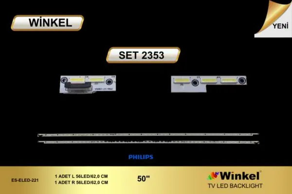 Philips 50 inç TV LED bar takımı Winkel SET 2353