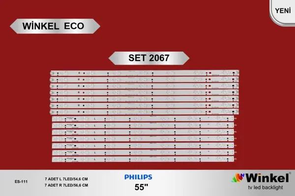 Philips 55 inç TV LED bar takımı Winkel Eco SET 2067