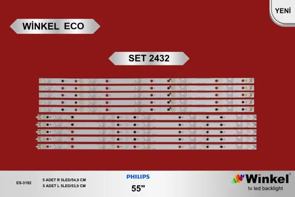 Philips 55 inç TV LED bar takımı Winkel Eco SET 2432