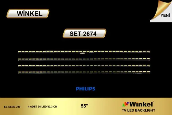 Philips 55 inç TV LED bar takımı Winkel SET 2674
