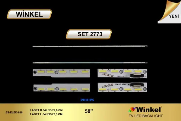 Philips 58 inç TV LED bar takımı Winkel SET 2773
