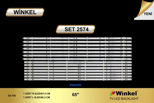 Philips 65 inç TV LED bar takımı Winkel SET 2574