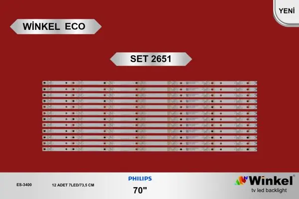 Philips 70 inç TV LED bar takımı Winkel Eco SET 2651