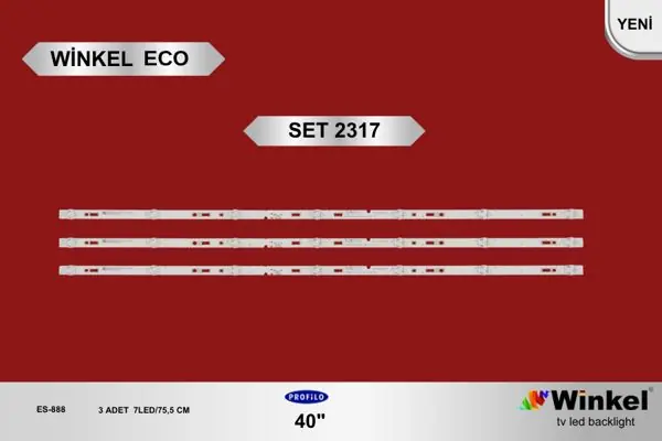 Profilo 40 inç TV LED bar takımı Winkel Eco SET 2317