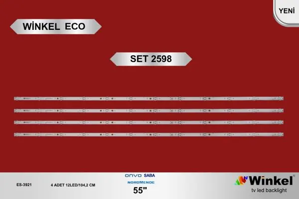 Saba 55 inç TV LED bar takımı Winkel Eco SET 2598