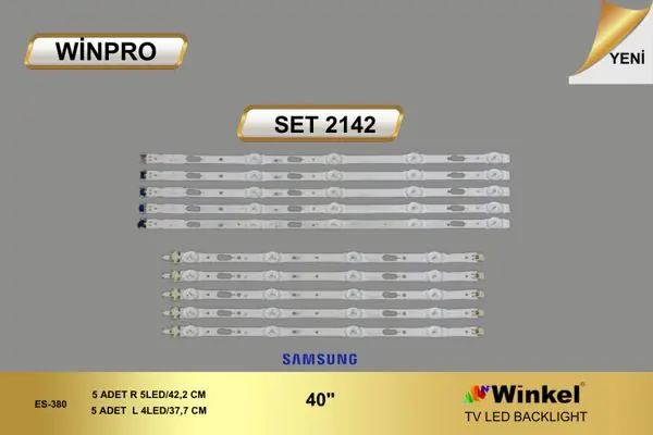 Samsung 40 inç TV LED bar takımı Winpro SET 2142