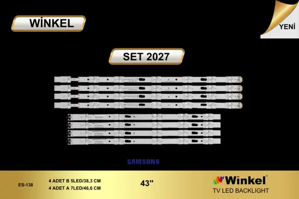 Samsung 43 inç TV LED bar takımı Winkel SET 2027
