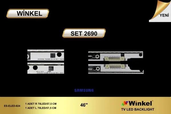 Samsung 46 inç TV LED bar takımı Winkel SET 2690